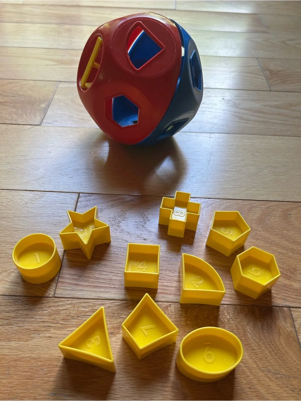 Classic Shape Sorter Ball Toy - Red, Blue & Yellow
